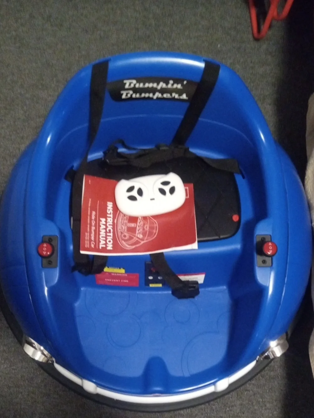 Blue Ride-On Seat with Remote - Blue